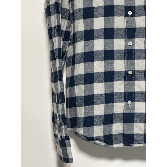 UNTUCKit, Men's Plaid‎ Long Sleeve Button Down, Navy, Size Large - Picture 3 of 10